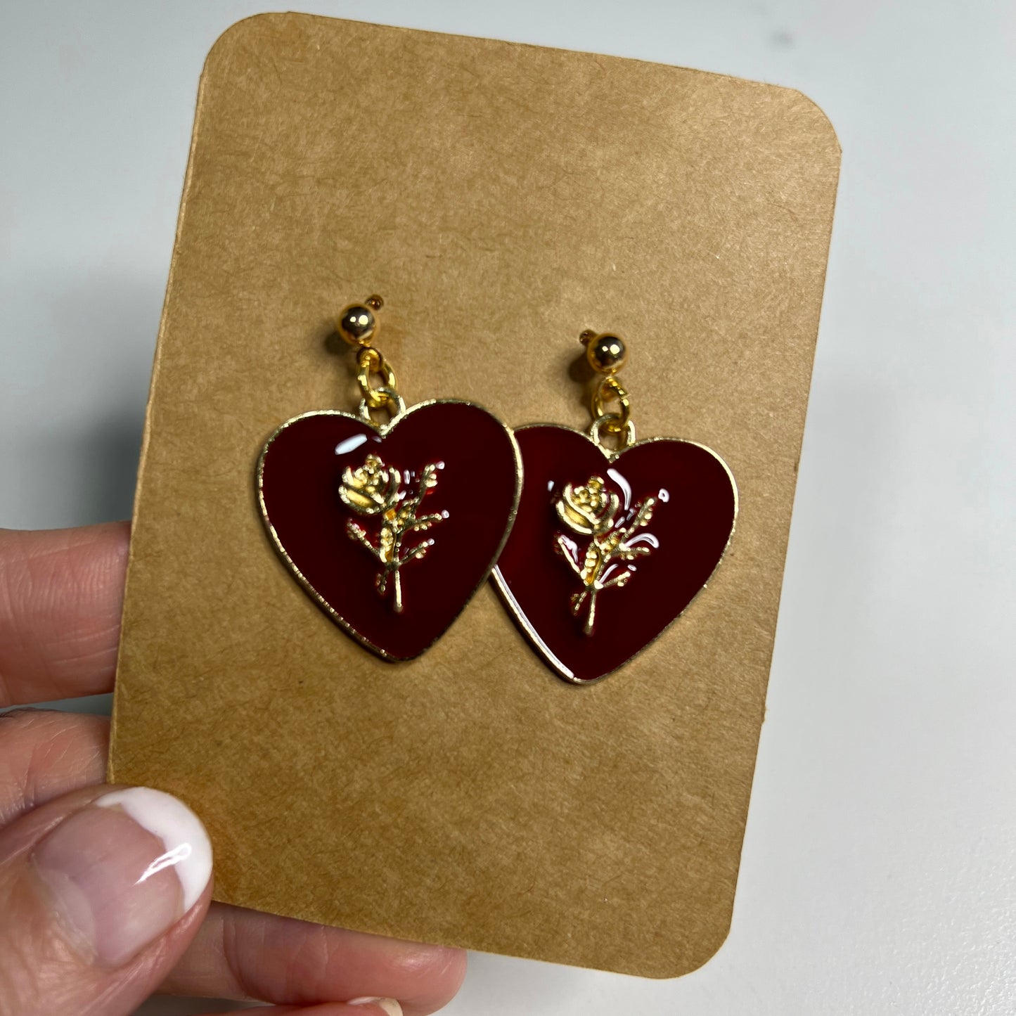 Handmade Valentine’s Earrings
