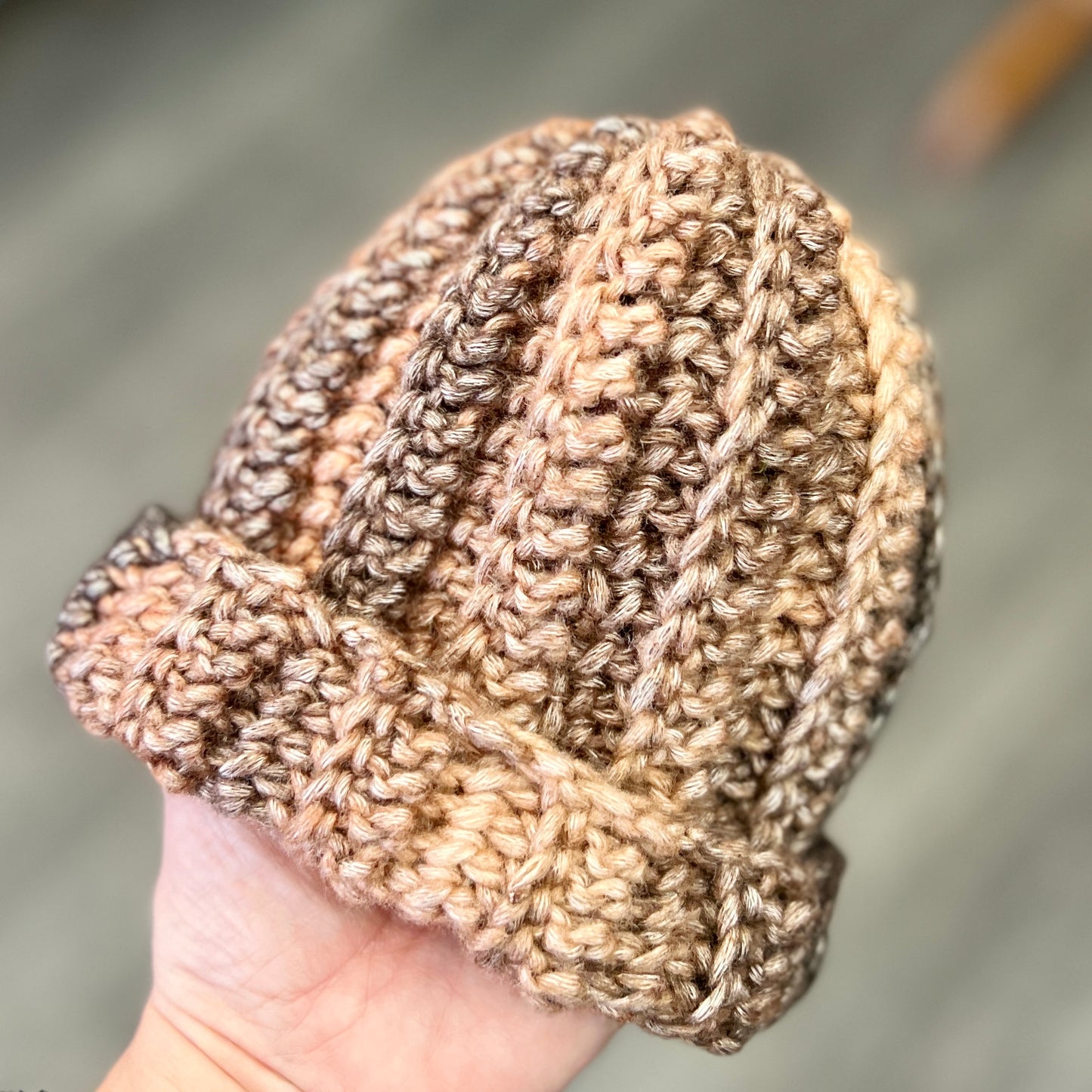 Crochet Beanie - Baby 3-6 months