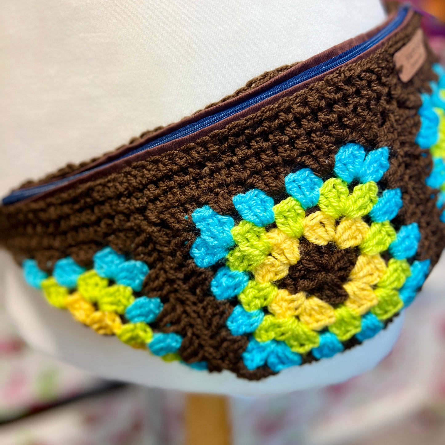 Granny Square Crochet Bum Bag