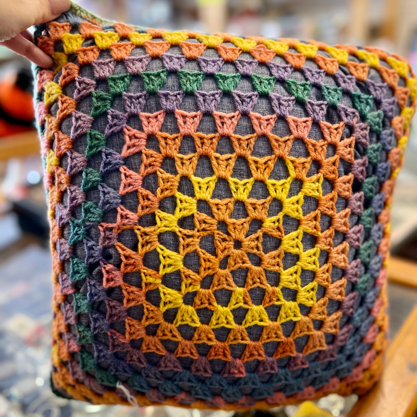Crochet Cushion & Cover