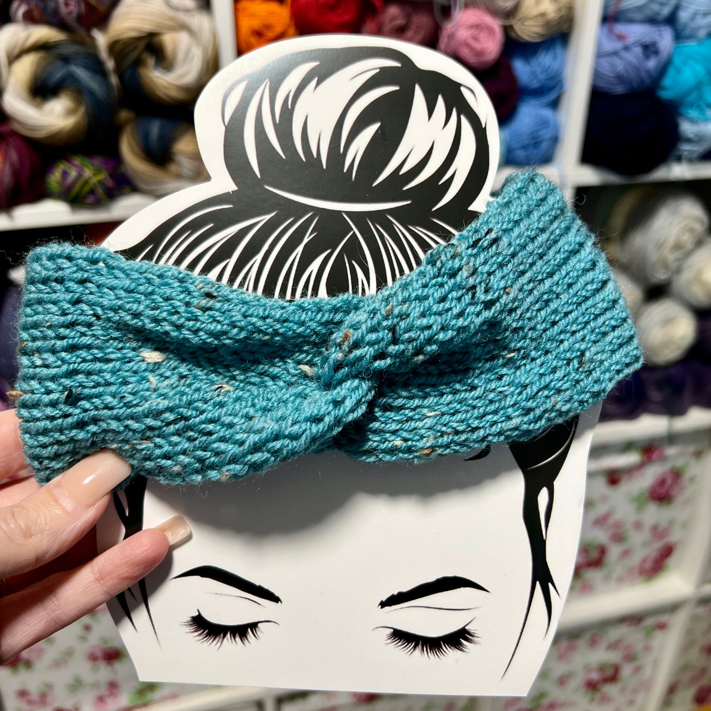 'Blue Tweed' Headband