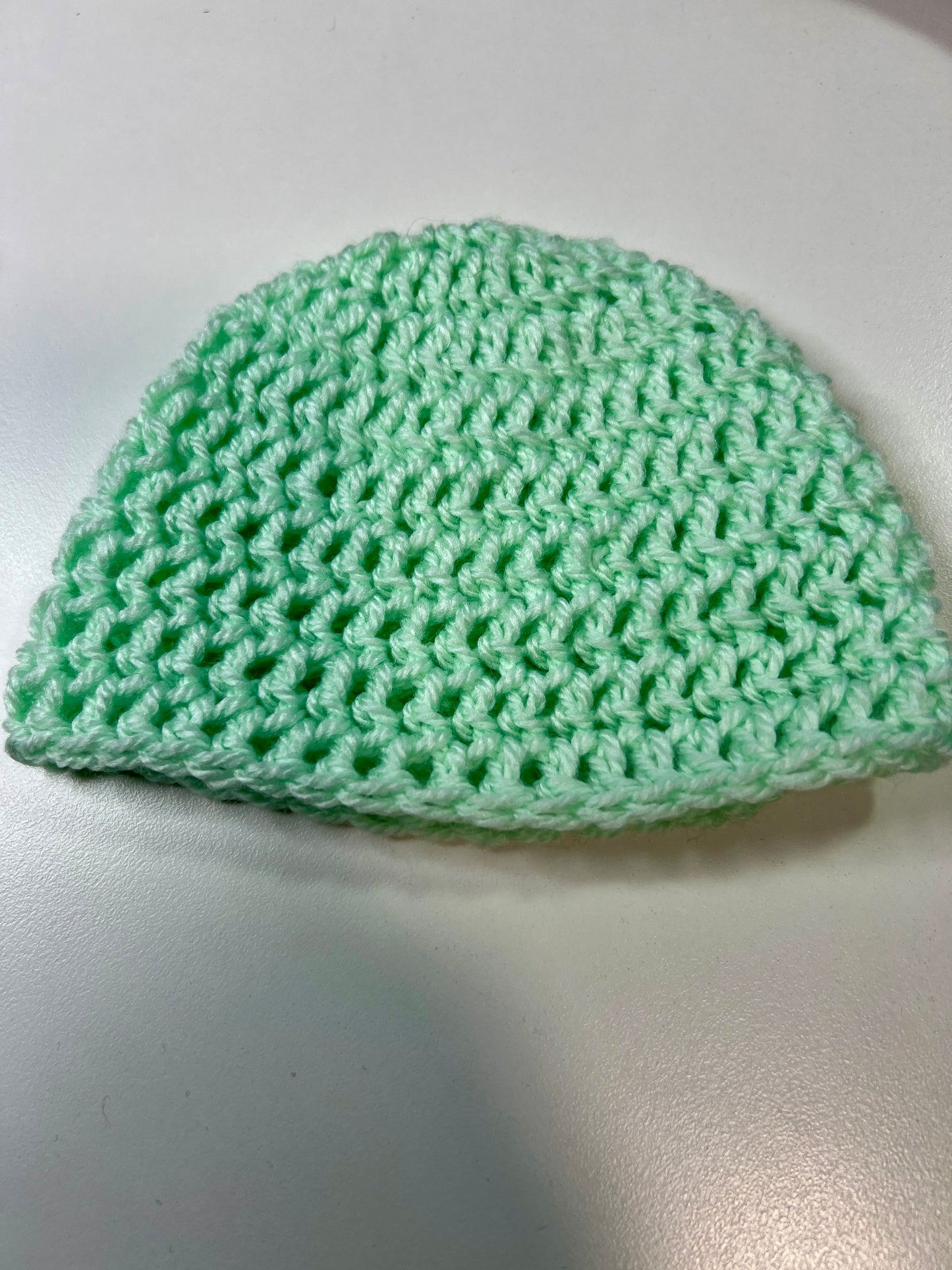 Crochet Newborn Baby Hats - Pastel Colours