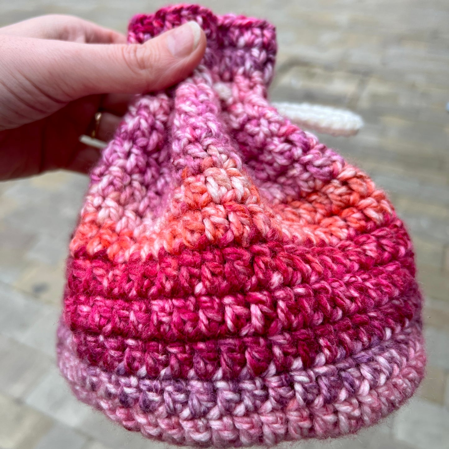 Red/Pink Drawstring Pouch
