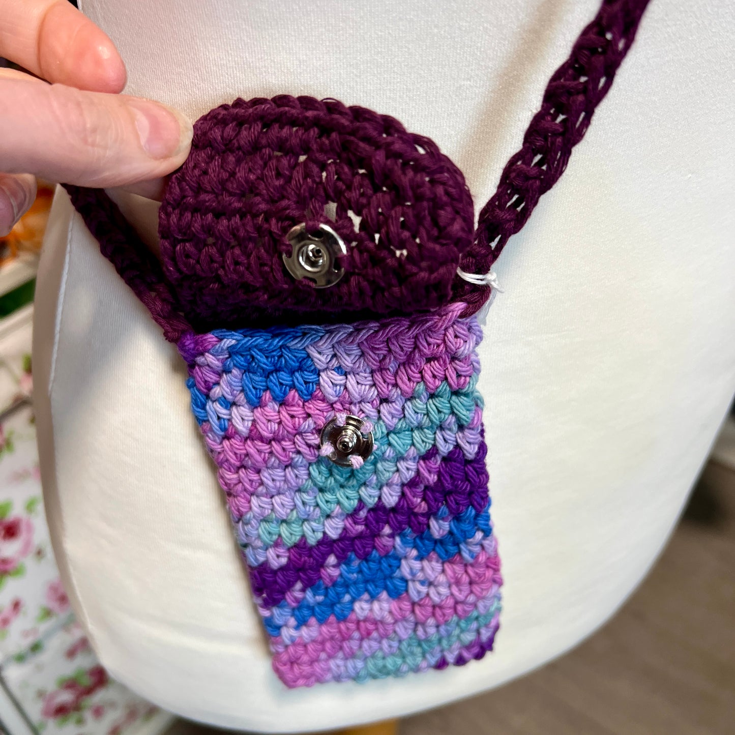 Phone Case with shoulder strap - Crochet Bag