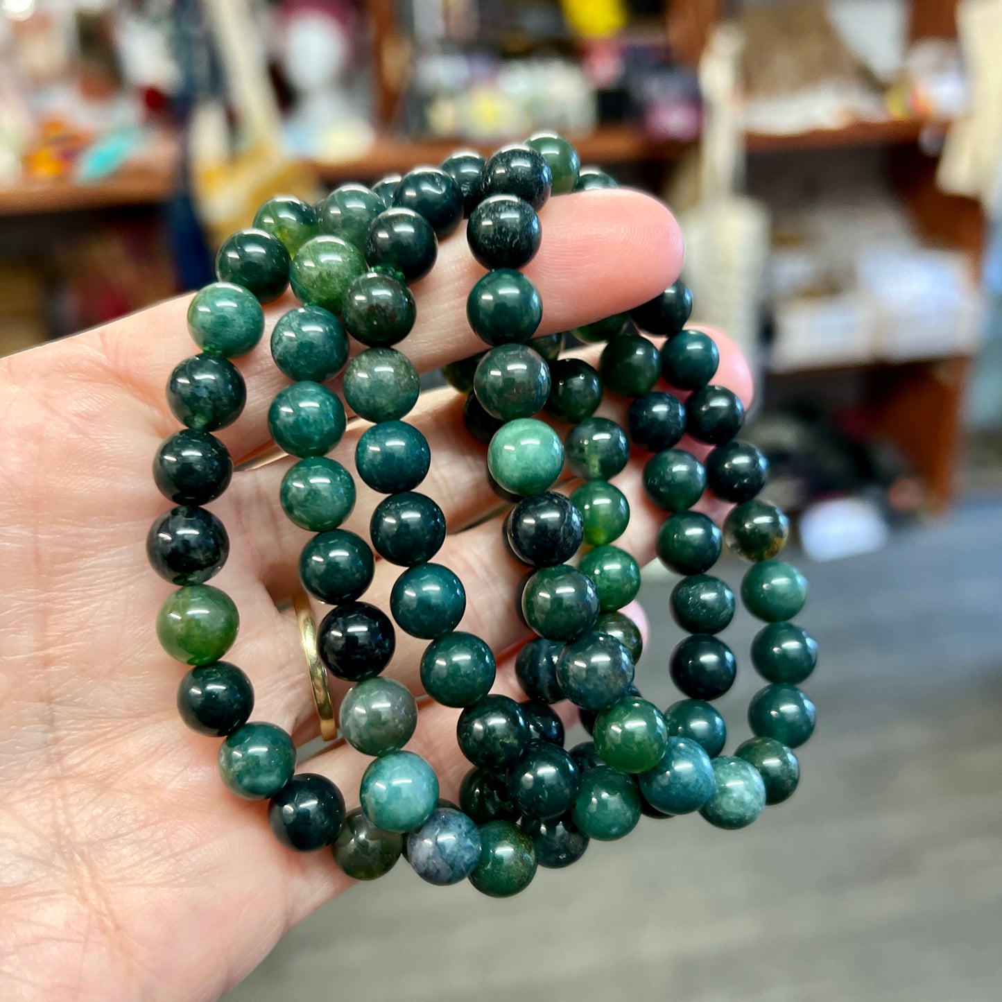 Moss Agate Bracelets