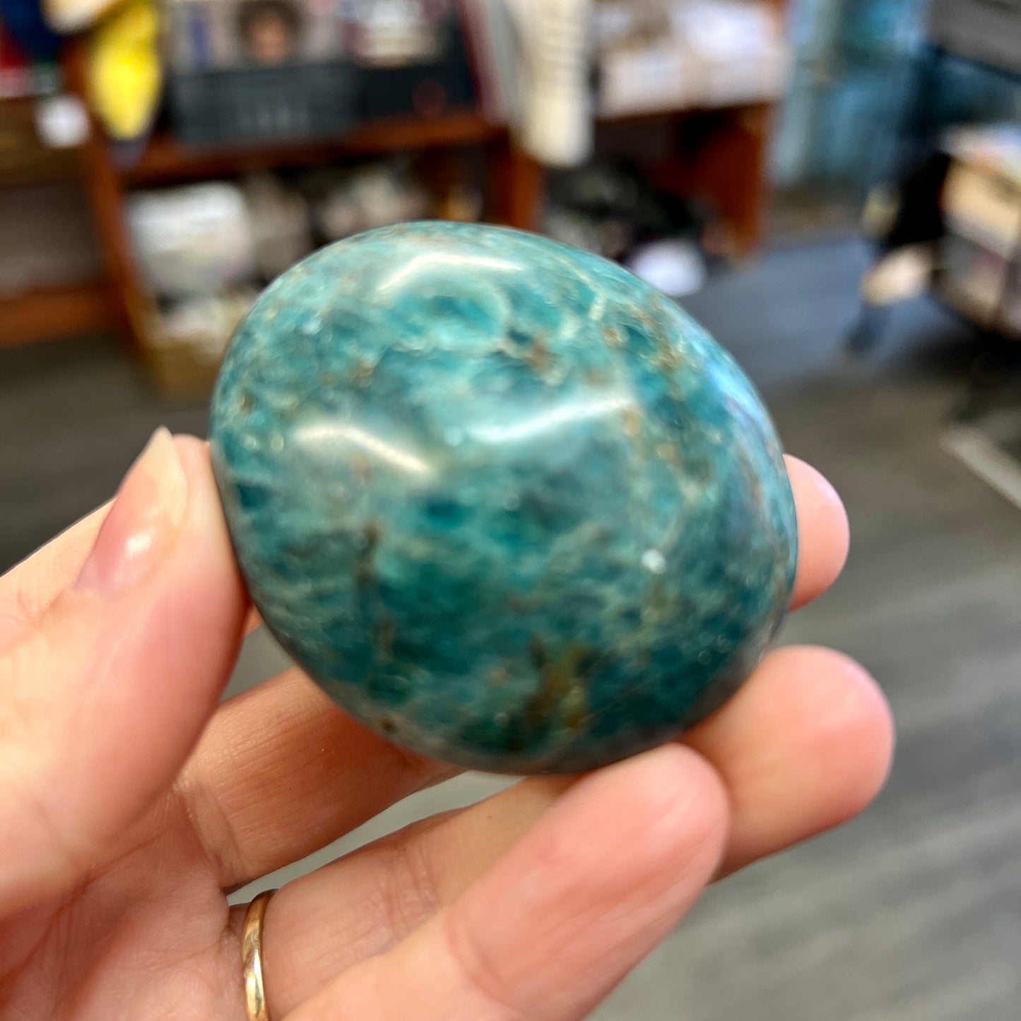 Apatite Palm Stone