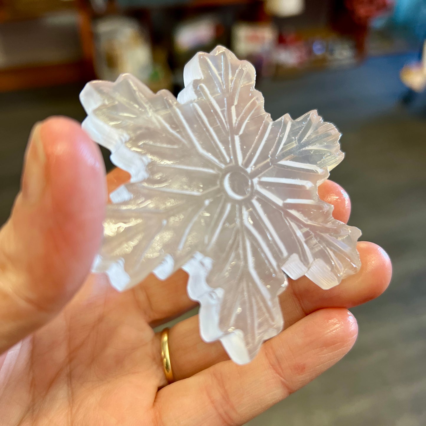 Selenite Snow Flake