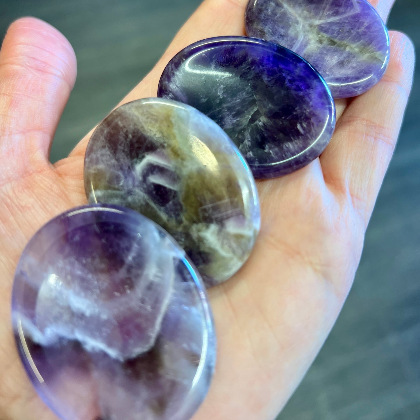 Amethyst Worry Stones