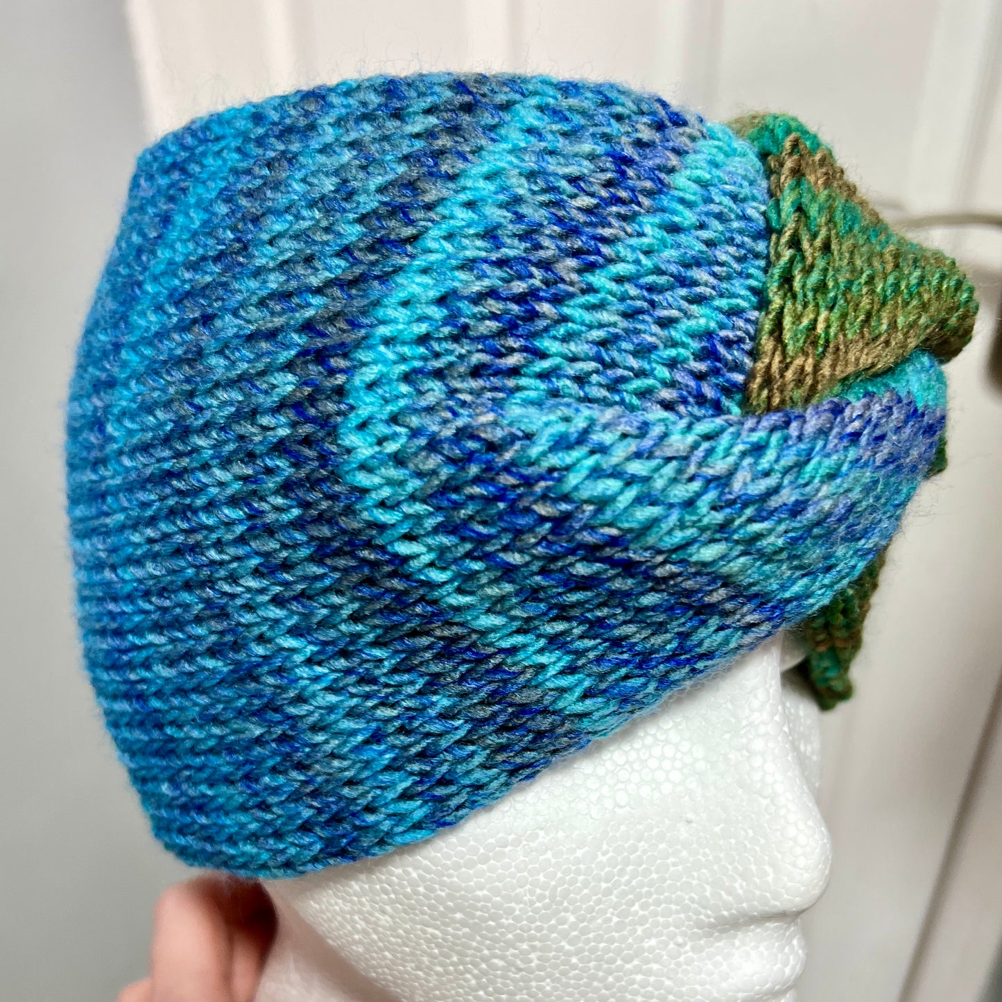 'Jewelspun' Blue/Green Ear Warmer / Headband