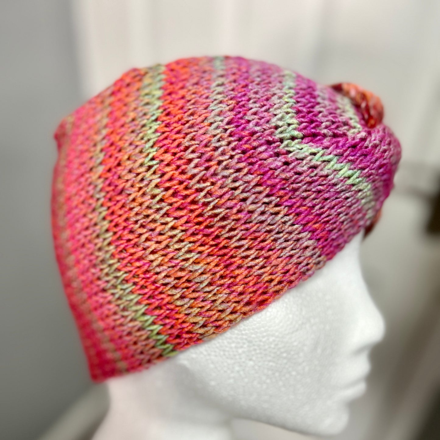 'Jewelspun' Pink/Red Ear Warmer / Headband