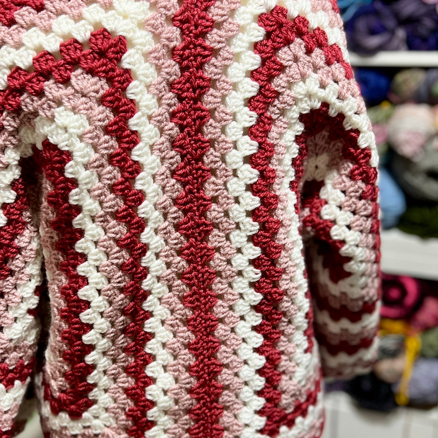 Hexagon Cardigan ‘Stripes’