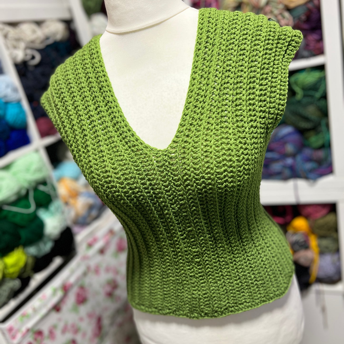 'Darcey' Crochet Crop Top 10-12 UK