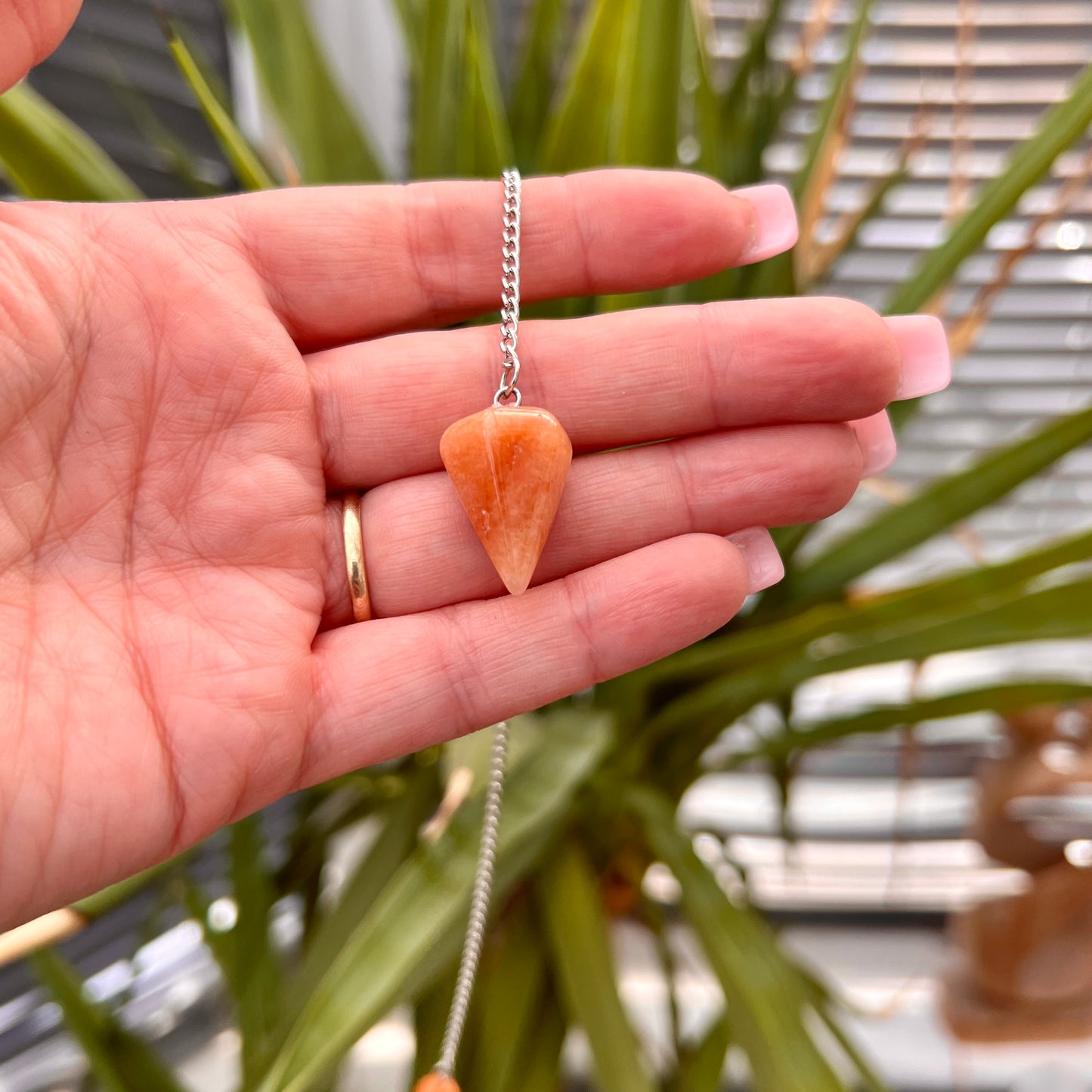 Orange Aventurine Pendulum