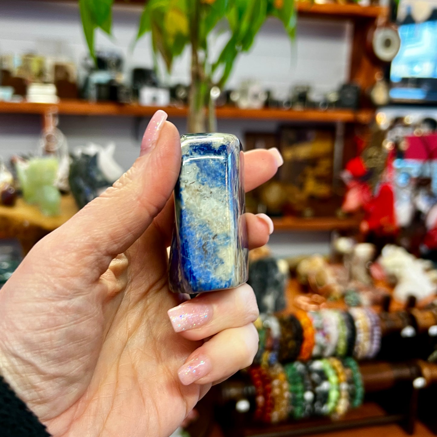 Afghanite with Lazurite Freeforms