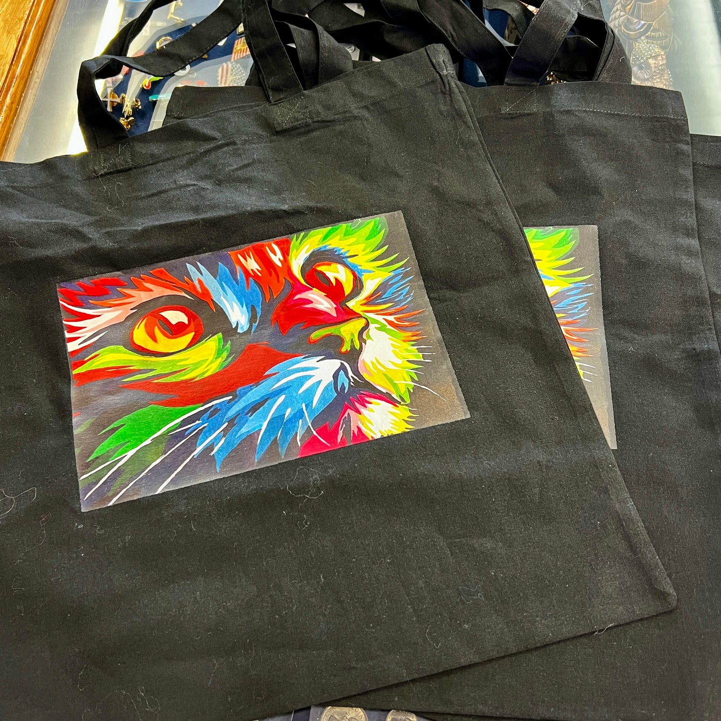 Ellie's Cat Tote Bags