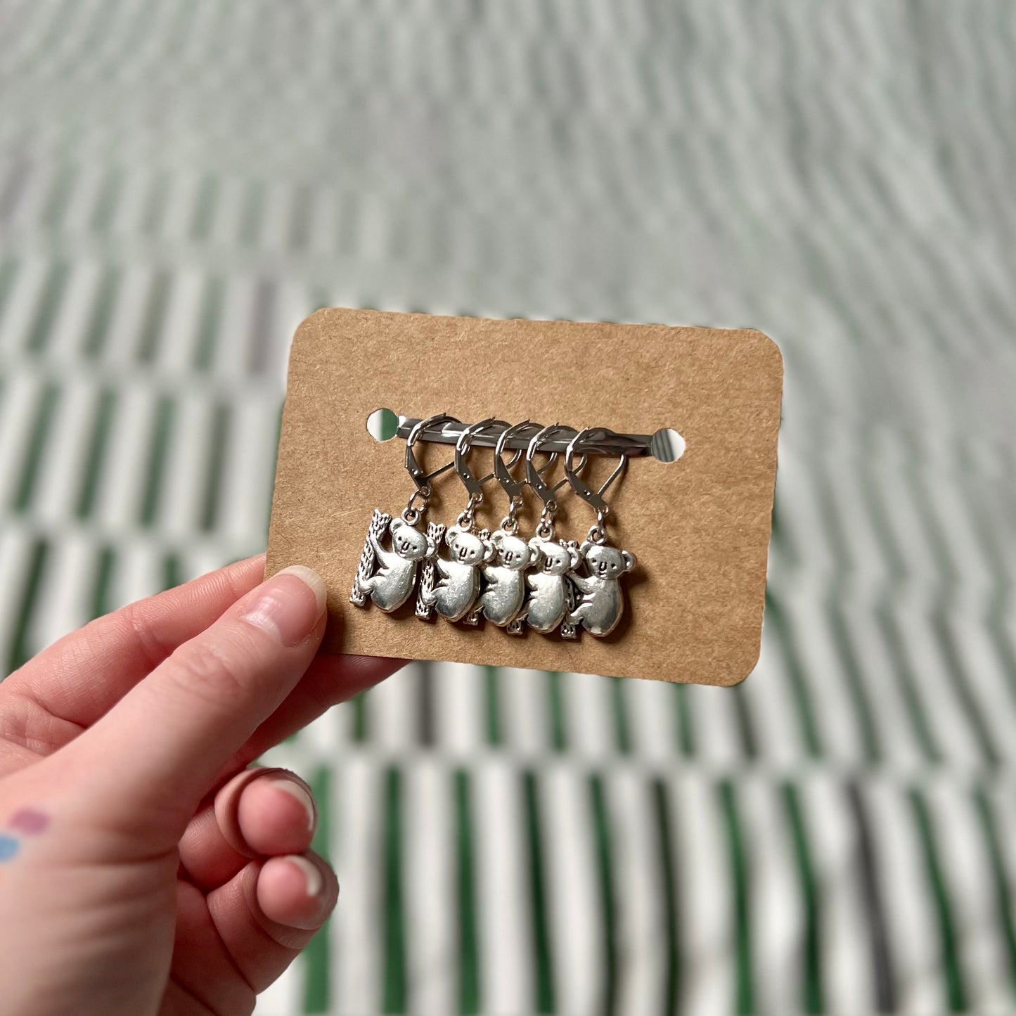 ‘Koala' Handmade Stitch Marker Set