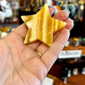 Yellow Calcite Star