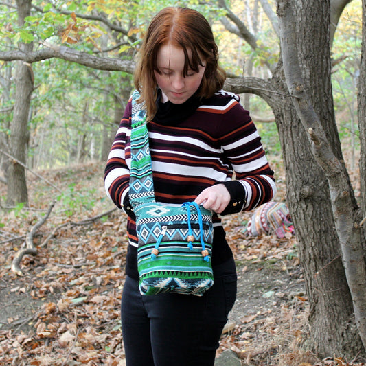 Aztec Green Sling Bag *SALE* £3 off