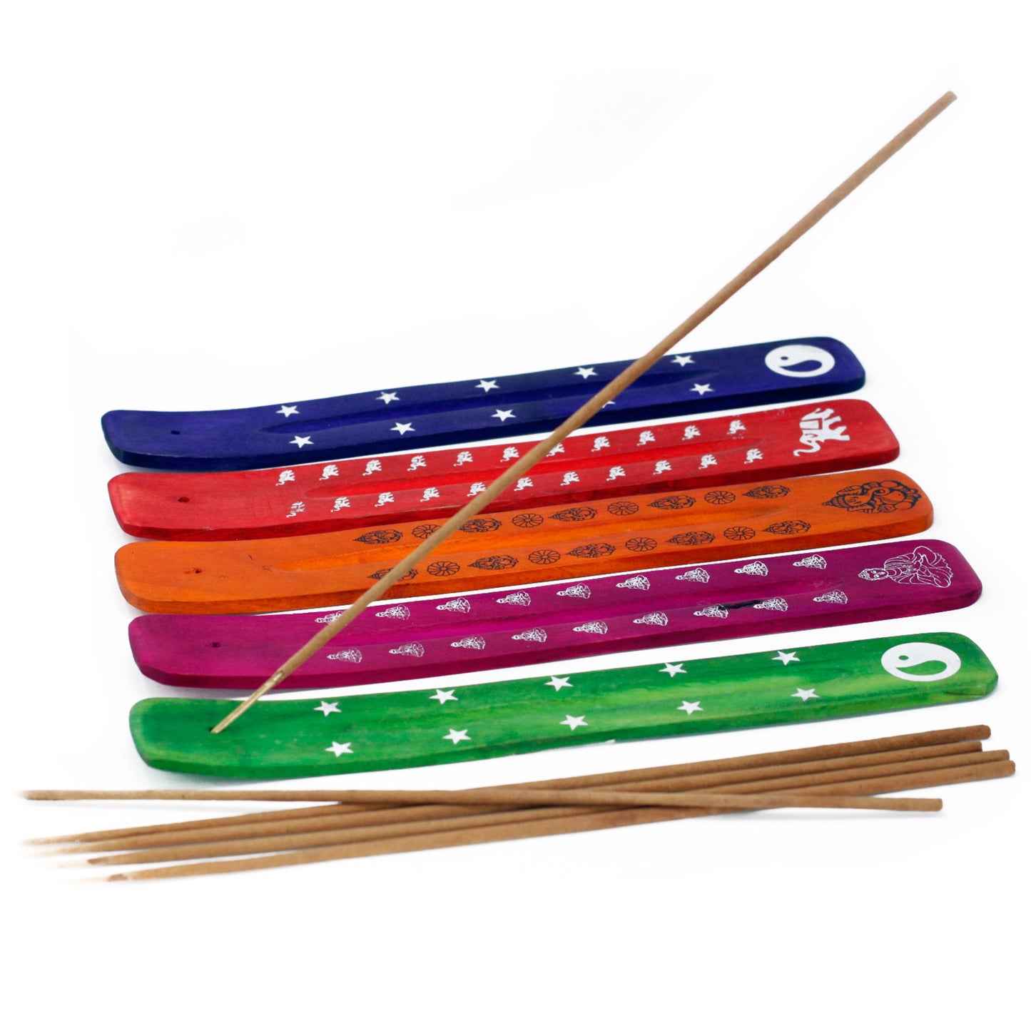 Assorted Colourful Incense Ash Catchers