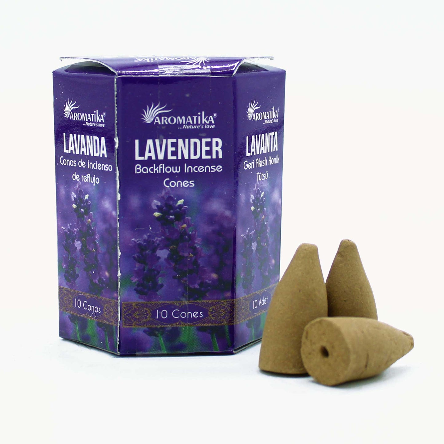 Aromatika Masala Backflow Incense - Lavender