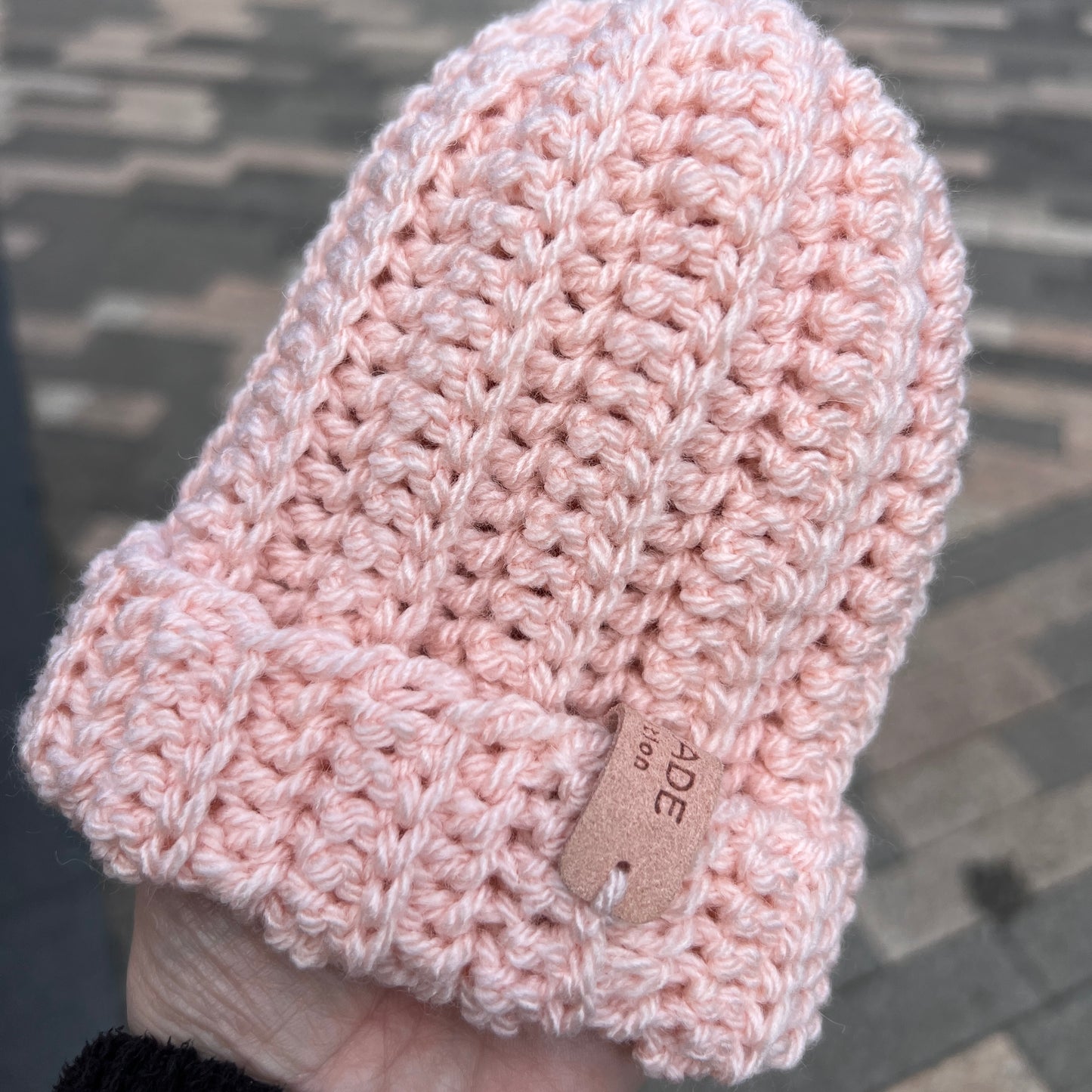 Crochet Beanie Hat - Baby 3-6 months