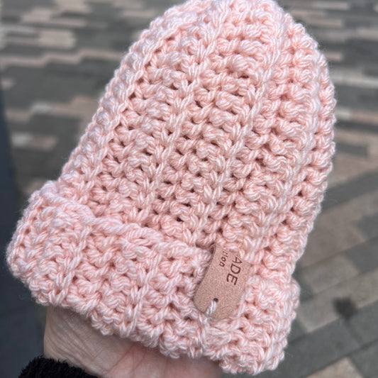 Crochet Beanie Hat - Baby 3-6 months