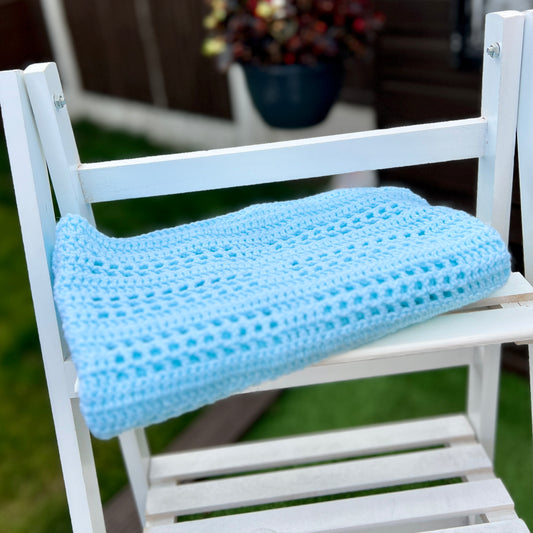 Crochet Baby Blanket - Blue