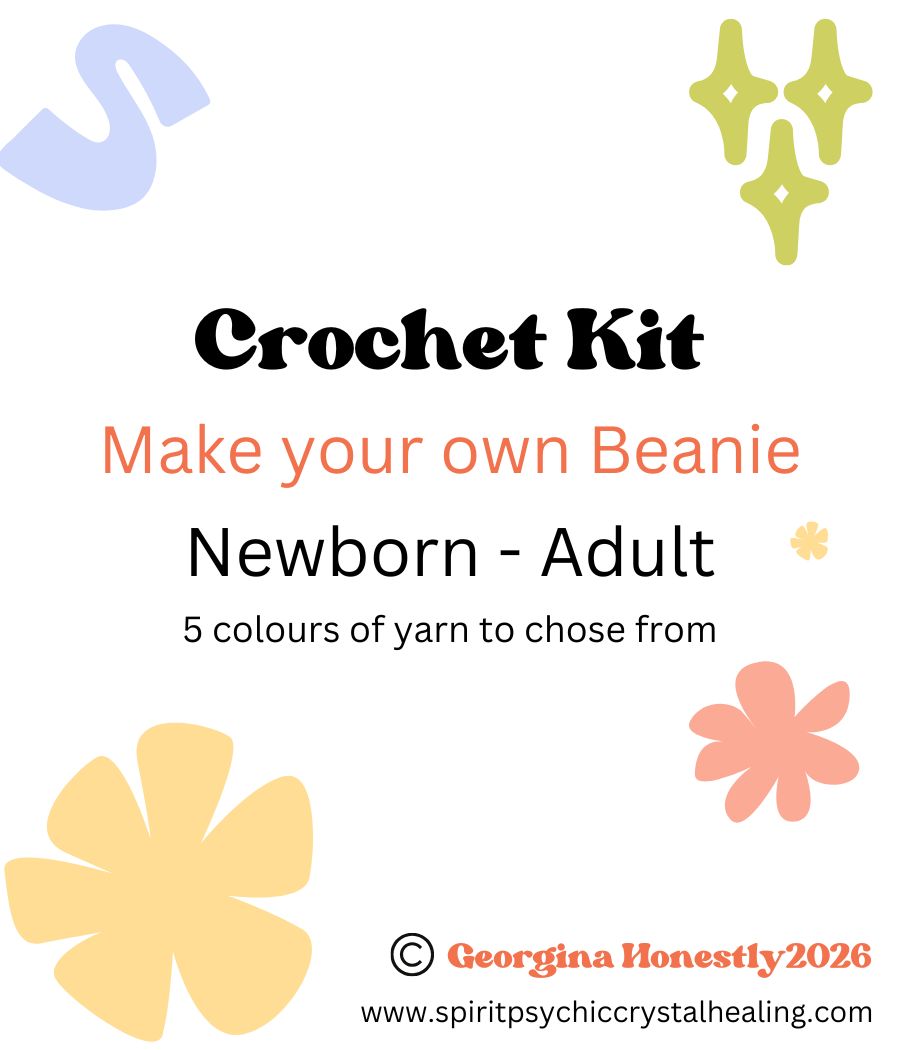 Beanie Crochet Kit - Crochet your own Newborn - Adult size Beanie