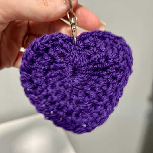 Crochet 'Heart' Keyrings