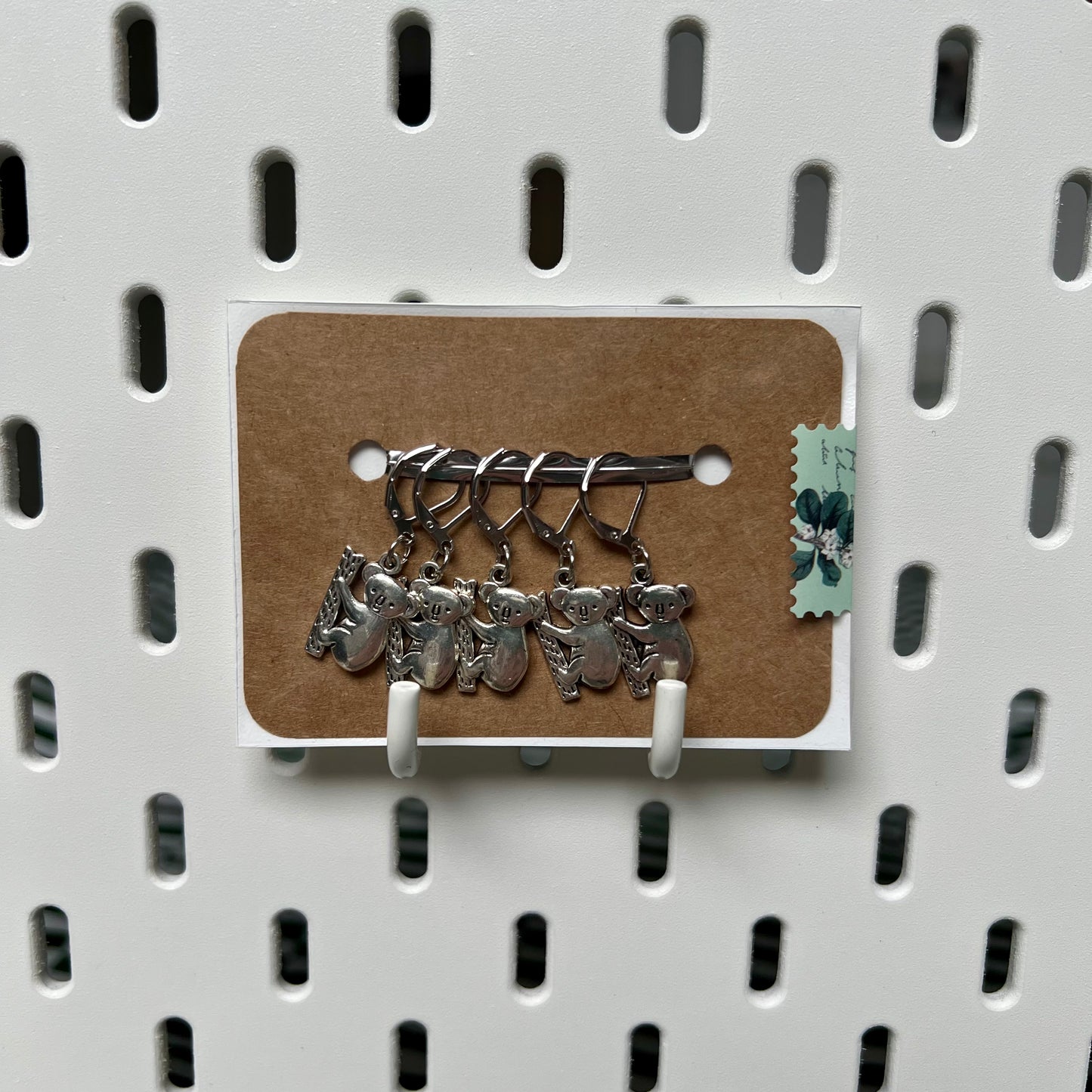 ‘Koala' Handmade Stitch Marker Set