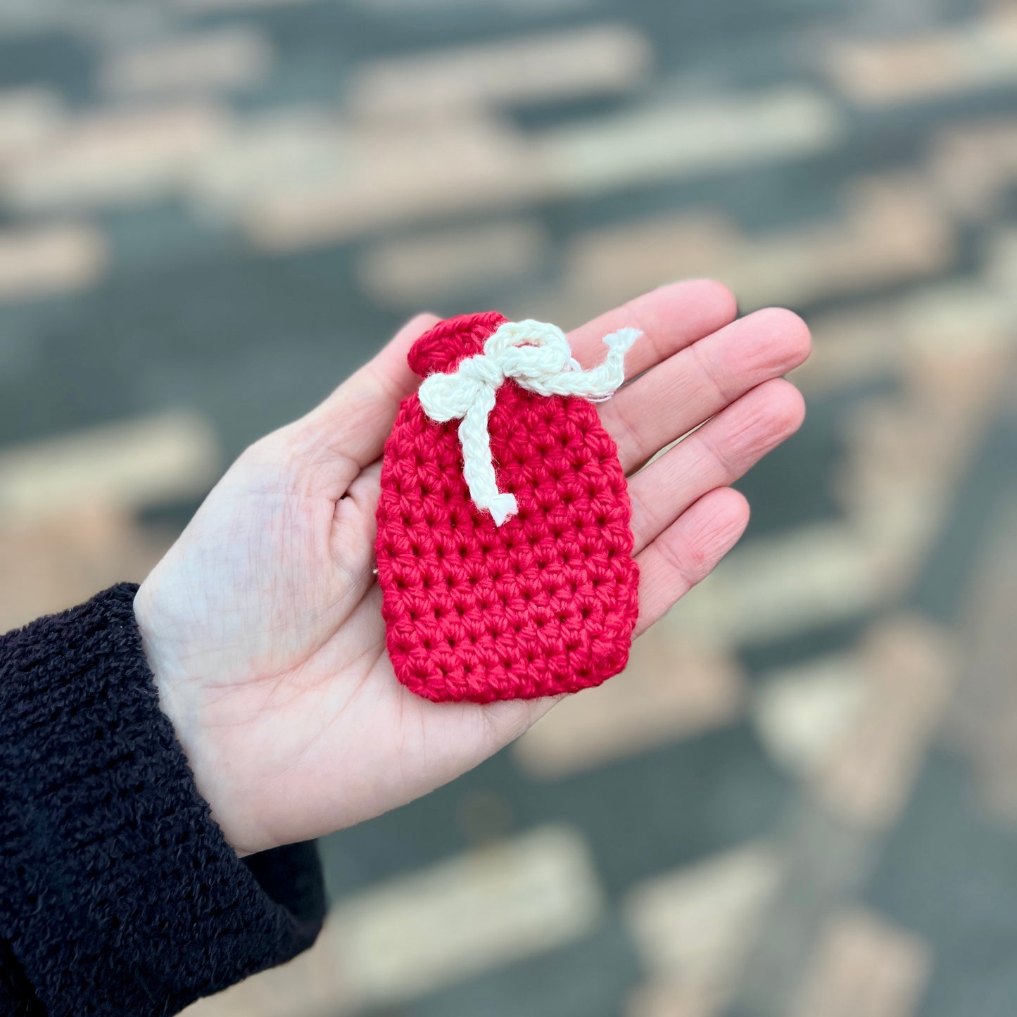 Tiny Red Drawstring Pouch