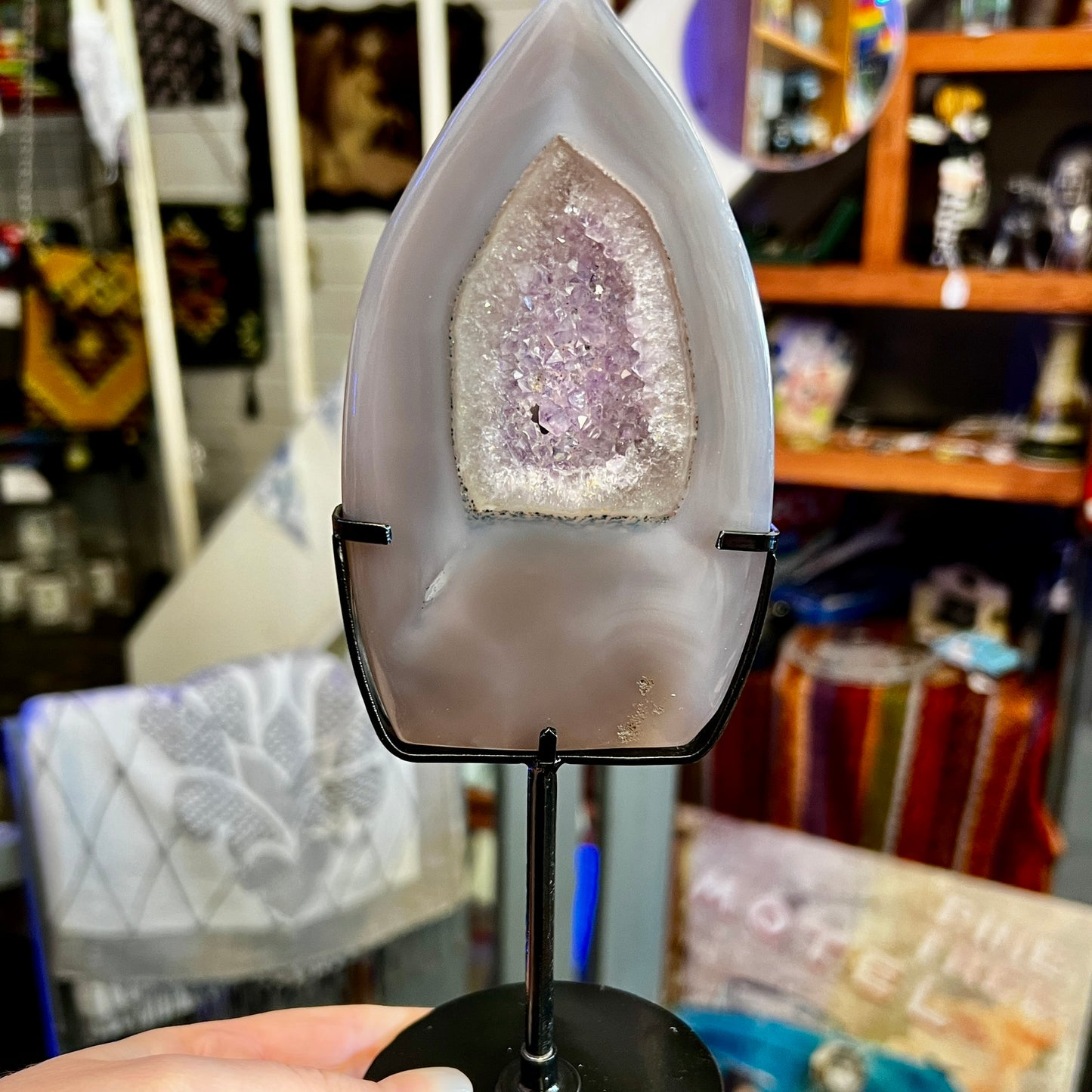 Amethyst & Agate Freeform with stand