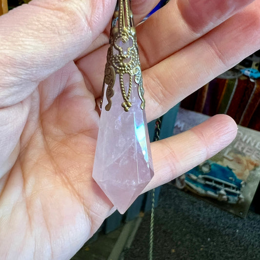 Rose Quartz Large Pendulum