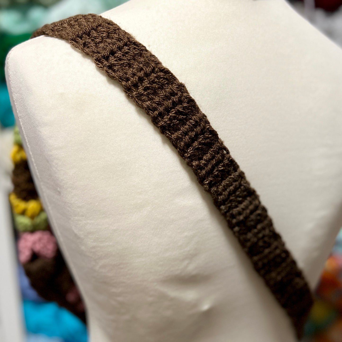 ‘Autumn Flowers' Crochet Granny Square Lined Cross Body Bag