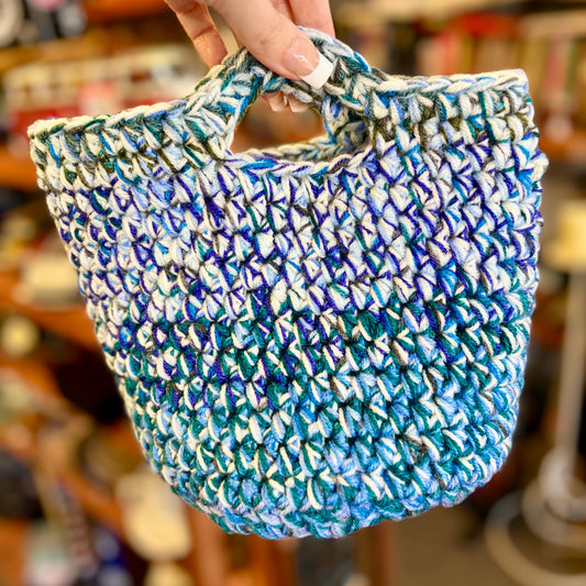 ‘Seaside Blue’ Scrap Basket/Bag