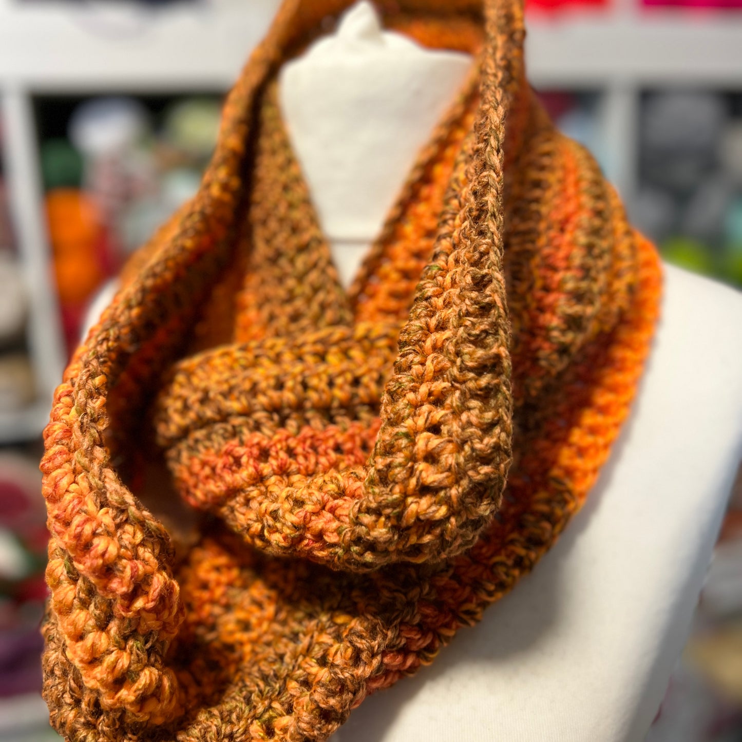 ‘Pebble’ Crochet Tube Scarf