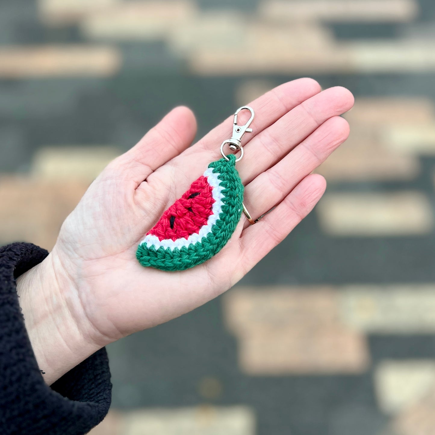 Crochet 'Watermelon' Keyrings