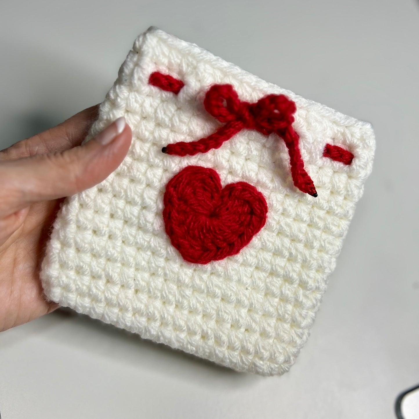 Crochet Love Letter Style Pouch