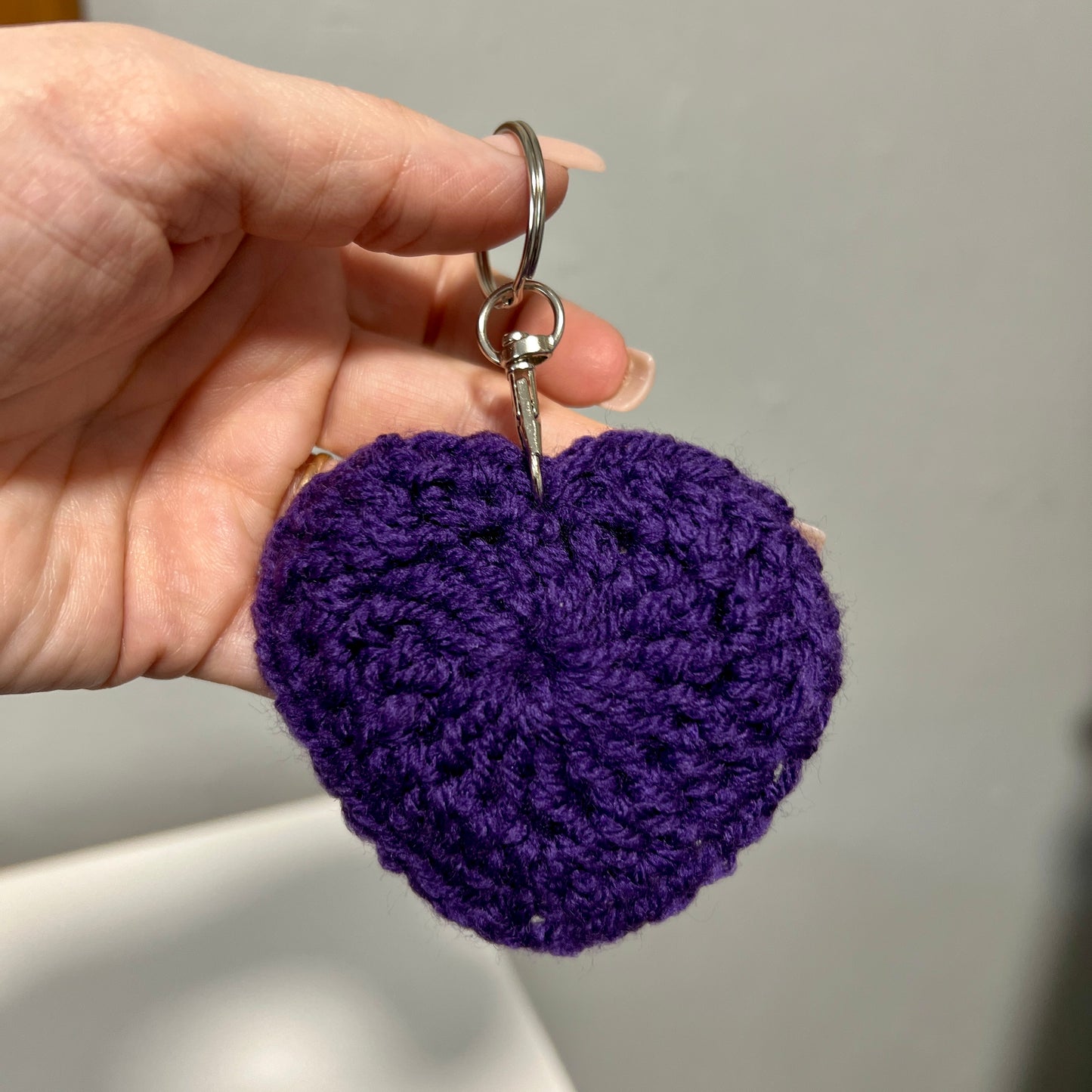 Crochet 'Heart' Keyrings
