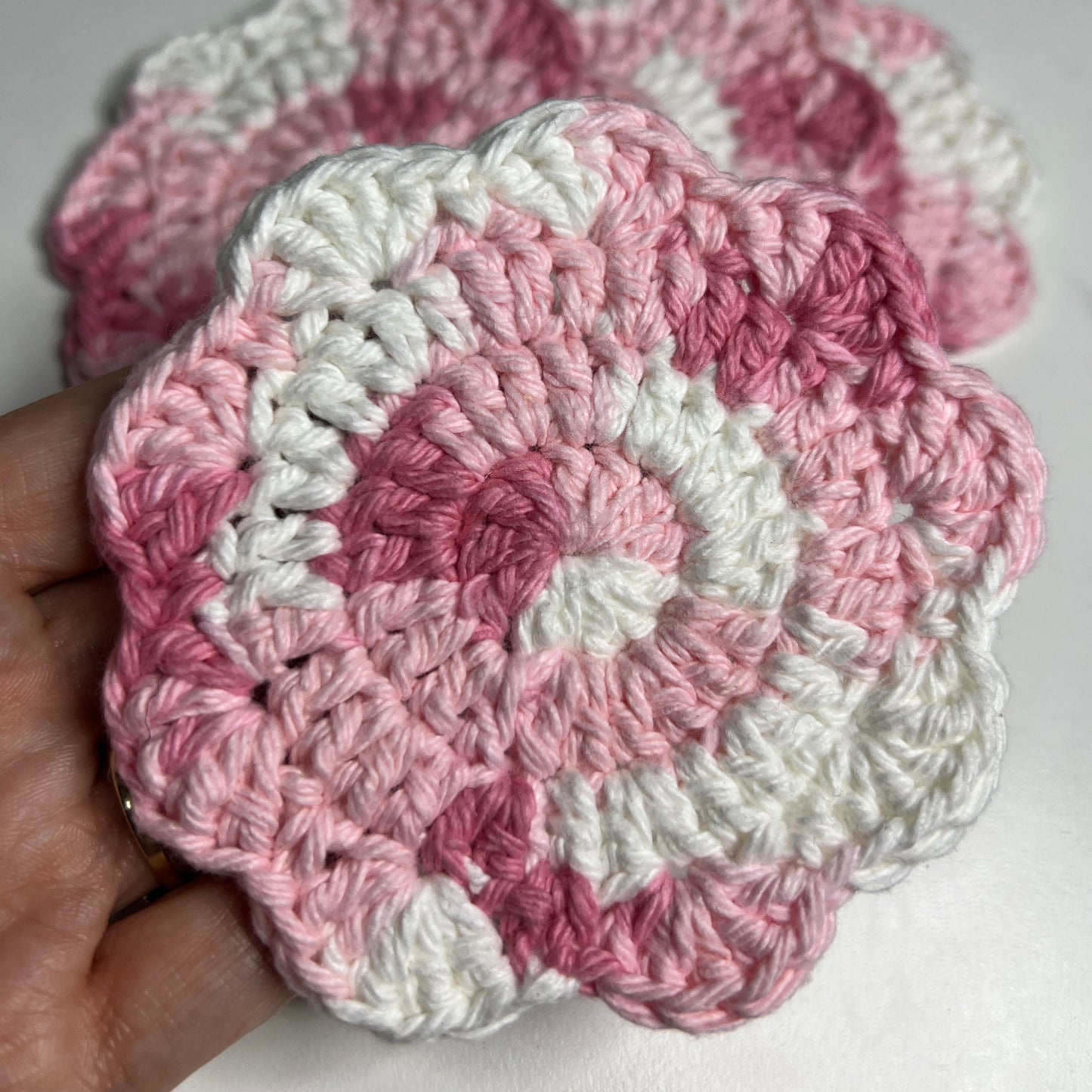 Crochet Flower Coaster Sets