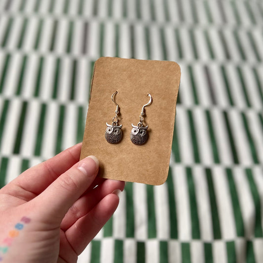 ‘Owl' Handmade Earrings