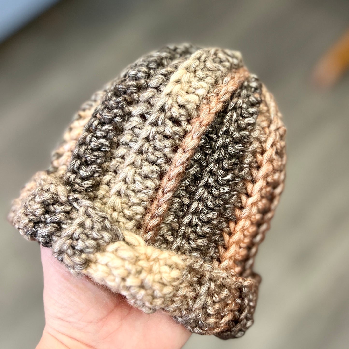 Crochet Beanie - Baby 3-6 months