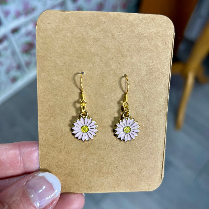 ‘Aster’ Handmade Flower Earrings