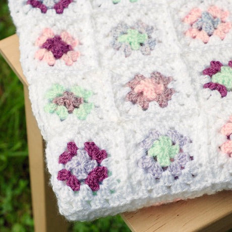 Crochet Granny Square Baby Blanket