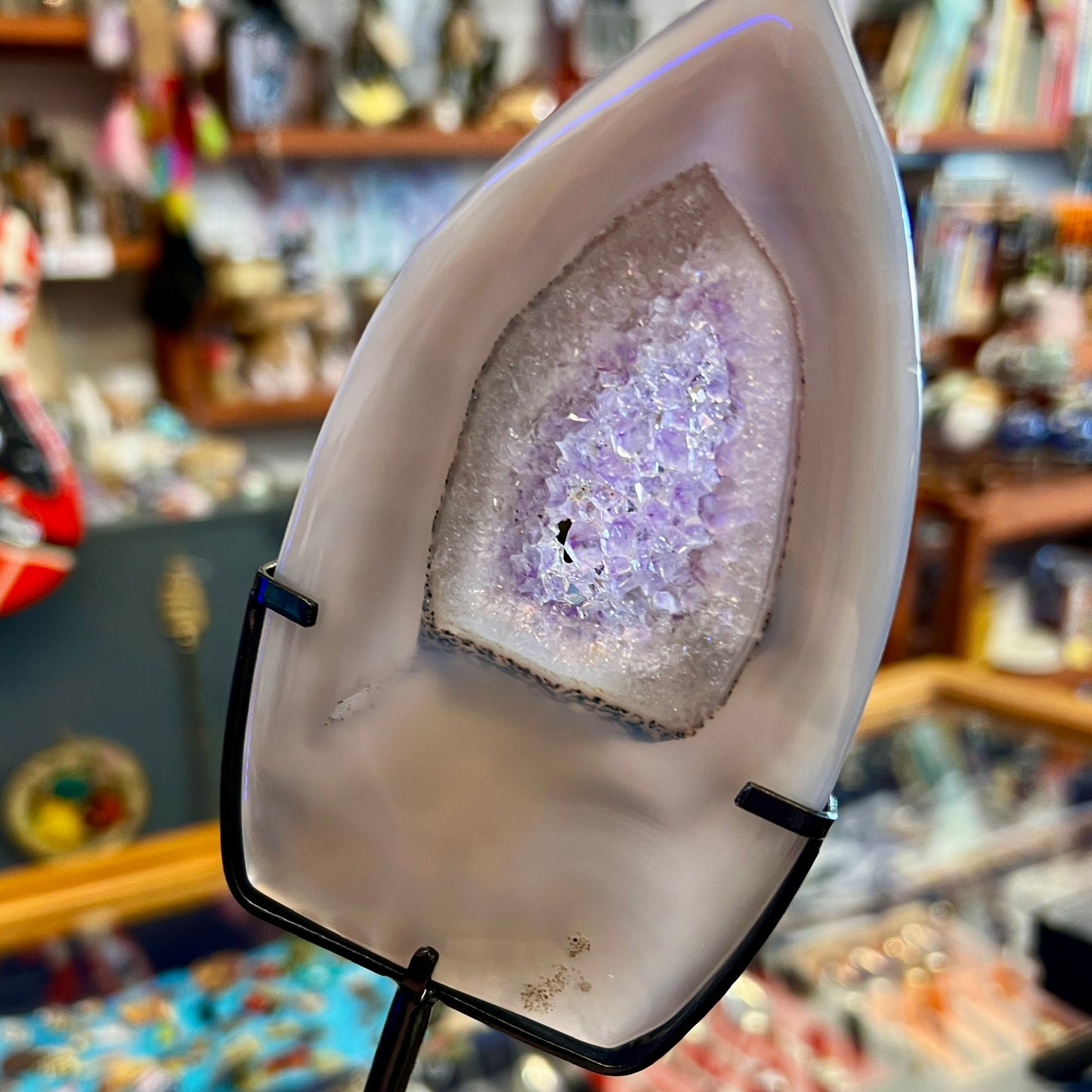 Amethyst & Agate Freeform with stand