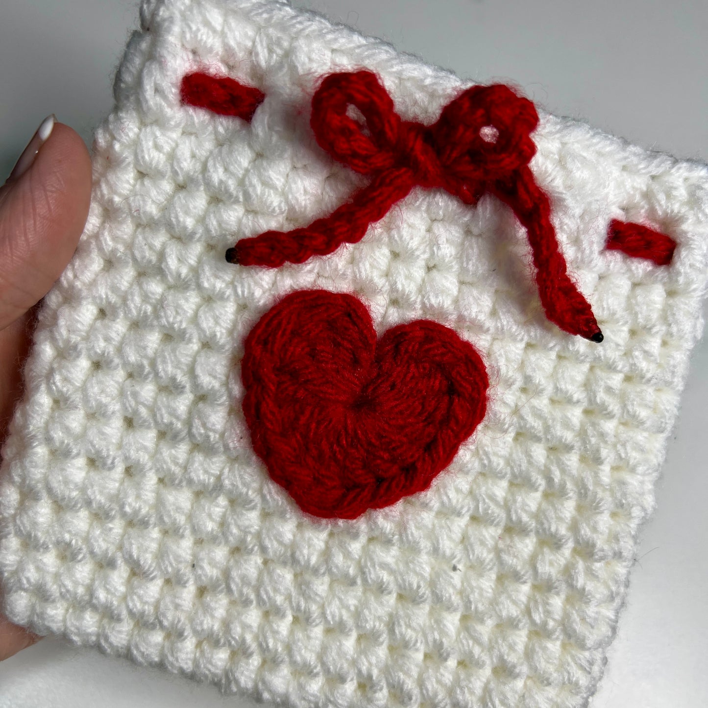 Crochet Love Letter Style Pouch