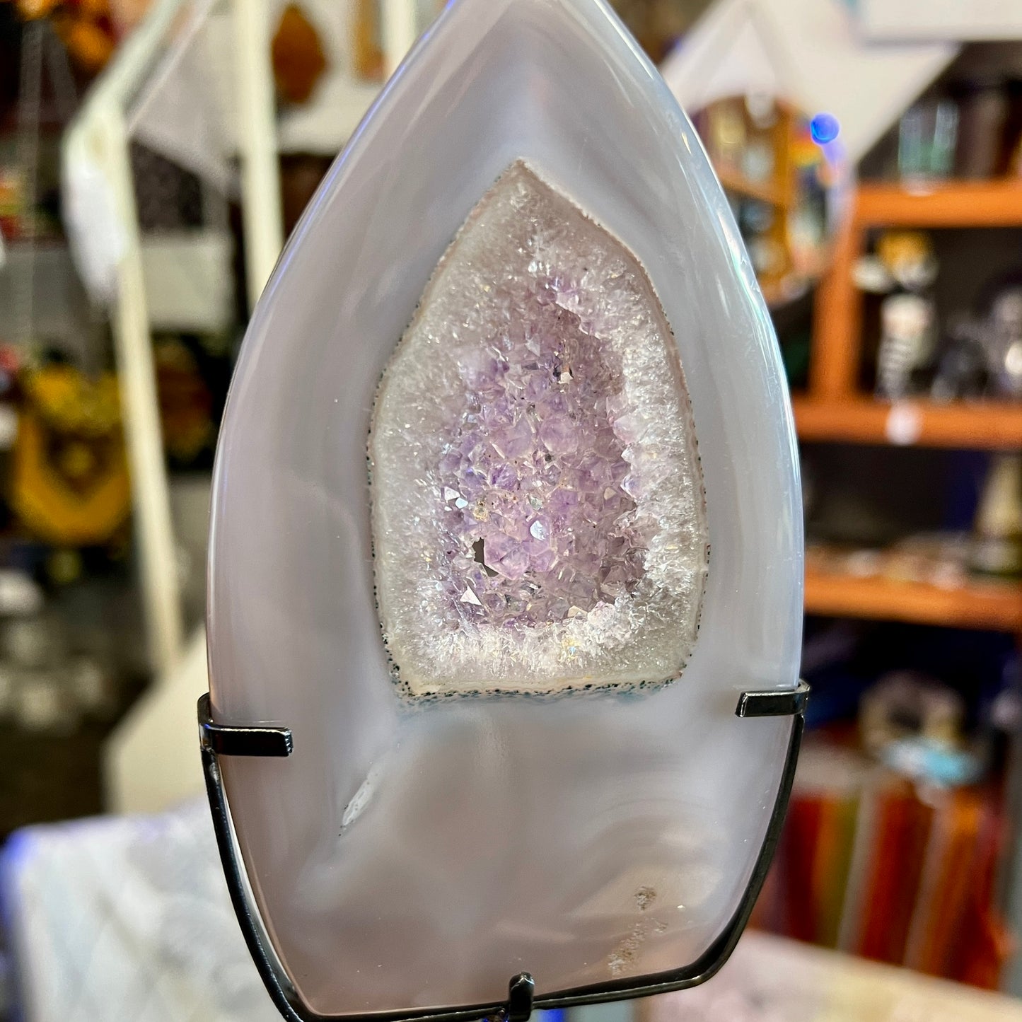 Amethyst & Agate Freeform with stand