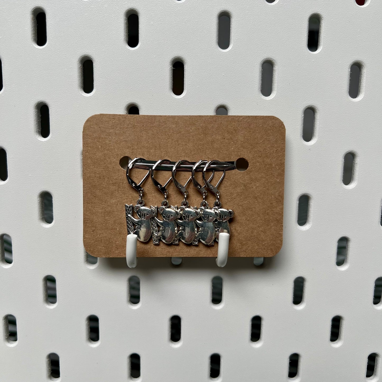 ‘Koala' Handmade Stitch Marker Set