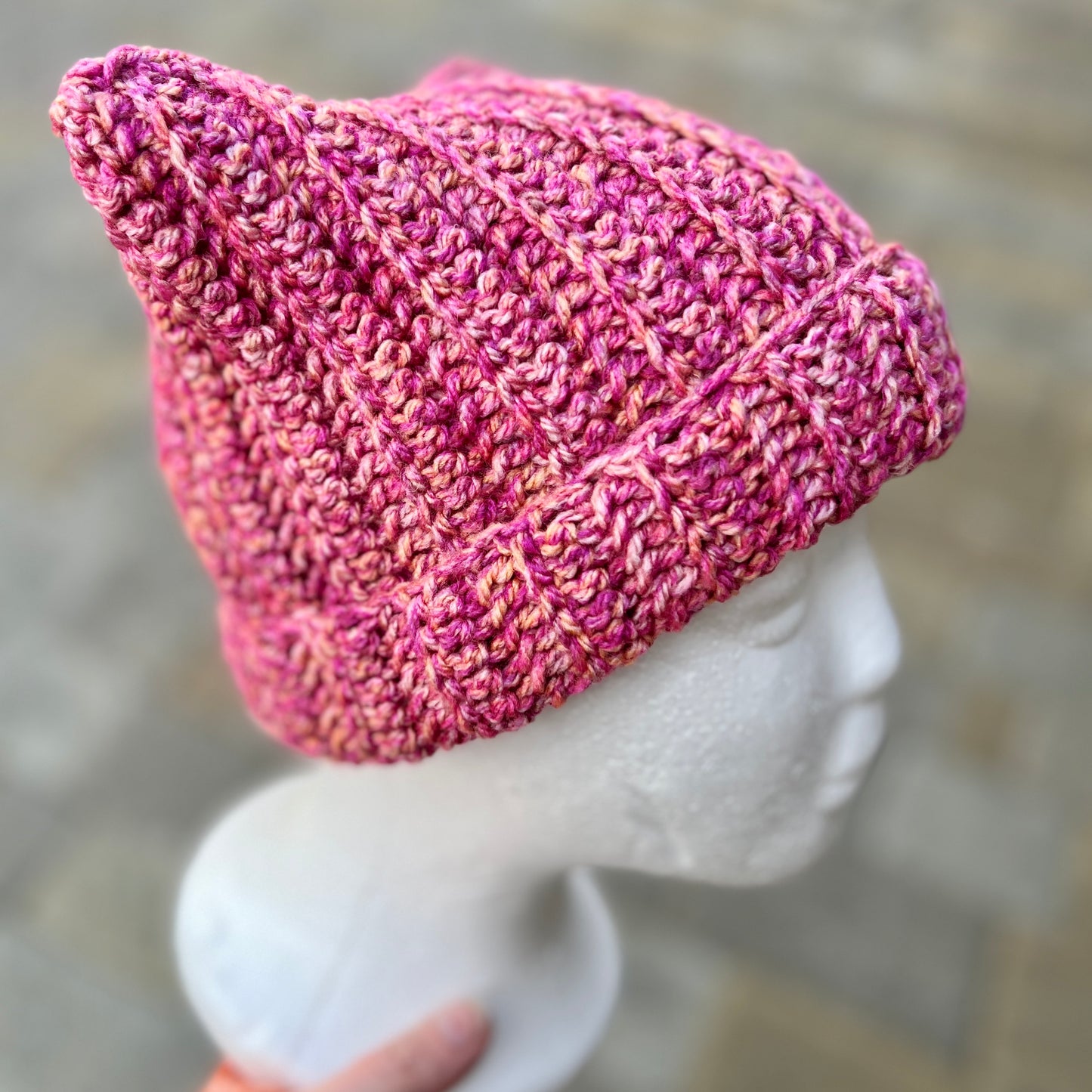 Crochet Cat Beanie - Adult