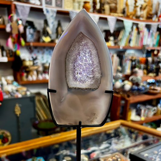 Amethyst & Agate Freeform with stand